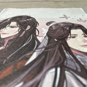 Lámina Artística: El Encuentro de las Almas Elevadas - Ilustración Fanart en Papel Artesanal: imagen 3