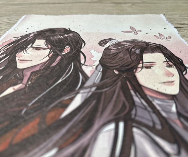 Lámina Artística: El Encuentro de las Almas Elevadas - Ilustración Fanart en Papel Artesanal