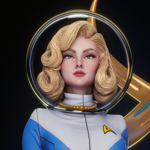 La Oficial Estelar . Exploración, Elegancia y Retro-Futurismo: imagen 8