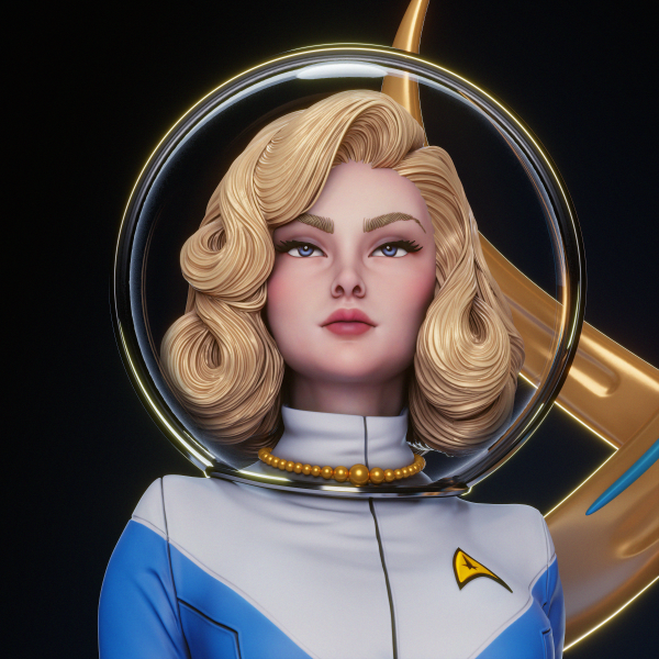La Oficial Estelar . Exploración, Elegancia y Retro-Futurismo