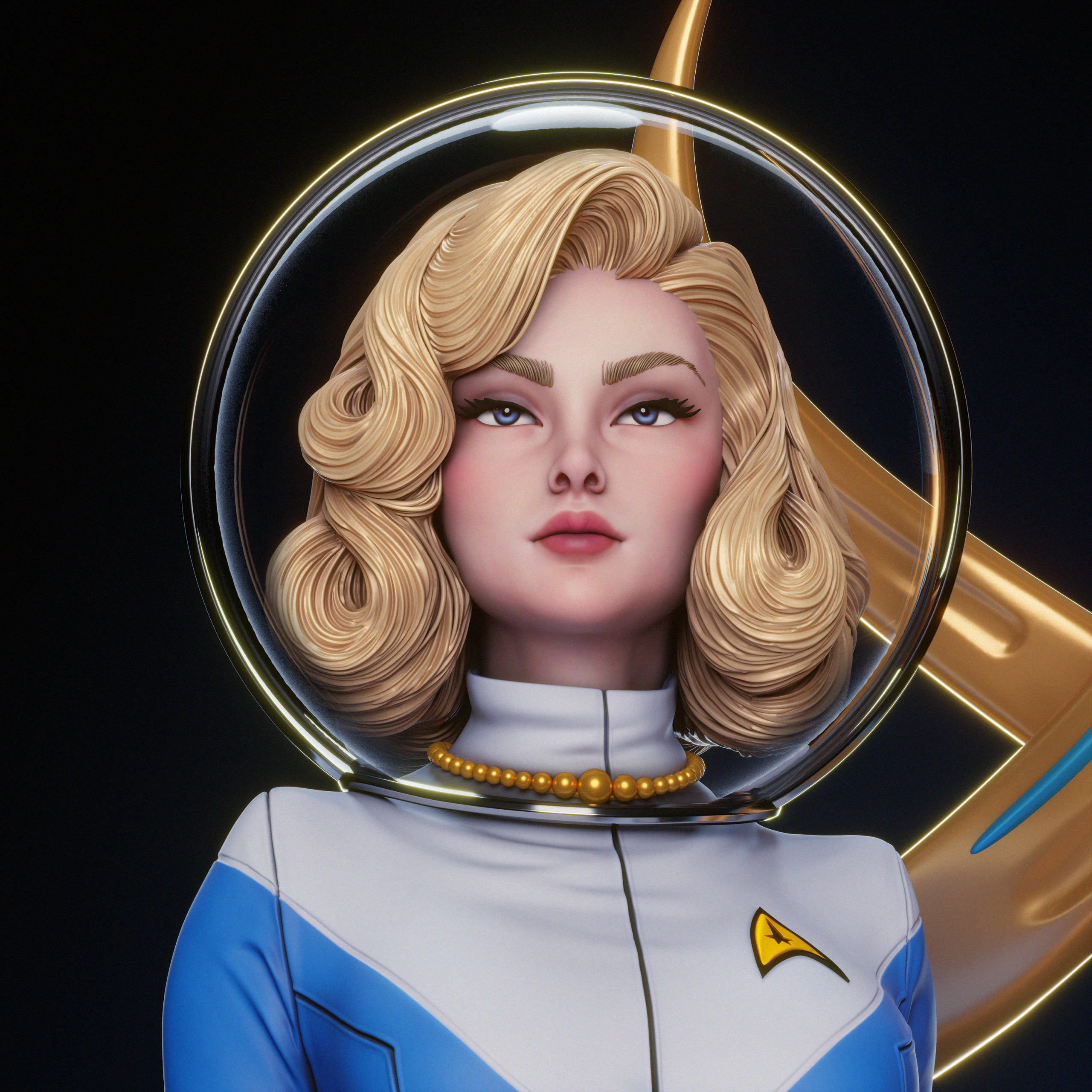 La Oficial Estelar . Exploración, Elegancia y Retro-Futurismo: imagen 8