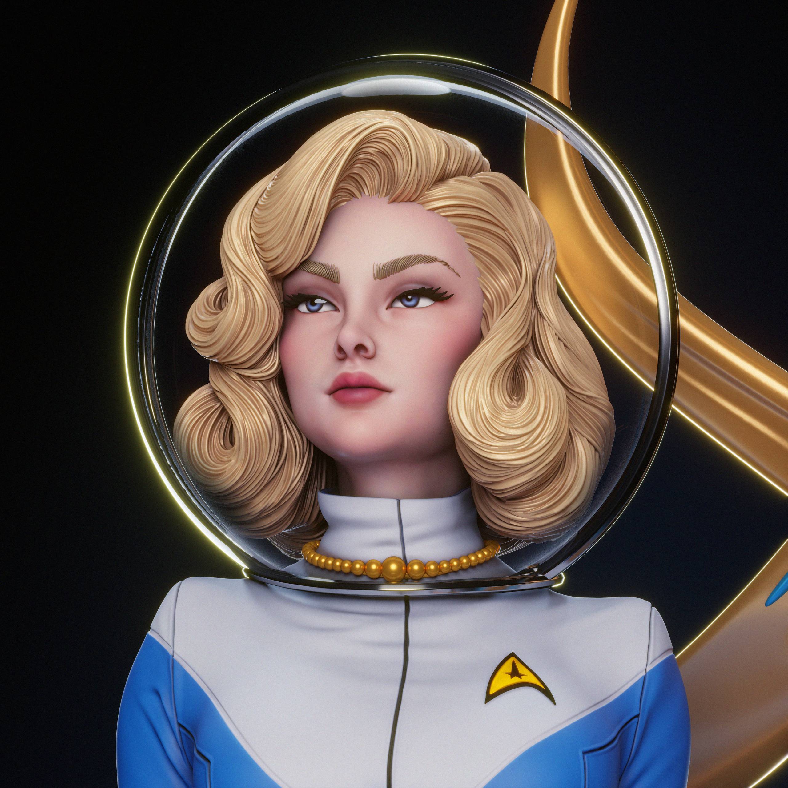 La Oficial Estelar . Exploración, Elegancia y Retro-Futurismo: imagen 7