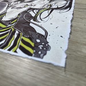 Lámina Artística: El Secreto del Escenario Urbano - Ilustración Fanart en Papel Artesanal: imagen 2