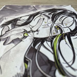 Lámina Artística: El Secreto del Escenario Urbano - Ilustración Fanart en Papel Artesanal: imagen 3