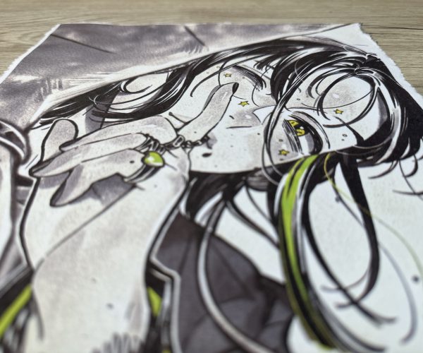 Lámina Artística: El Secreto del Escenario Urbano - Ilustración Fanart en Papel Artesanal