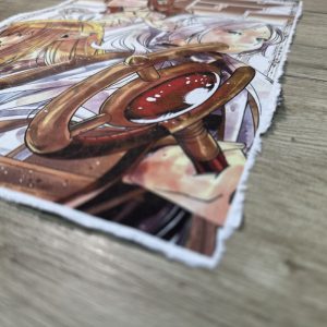 Lámina Artística: El Legado de la Magia Eterna - Ilustración Fanart en Papel Artesanal: imagen 2
