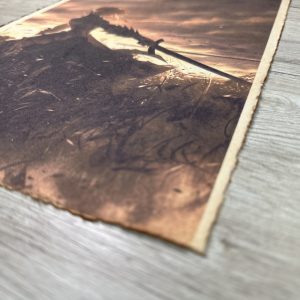 Lámina Artística: El Juramento del Rey y el Ocaso del Destino - Ilustración Fanart en Papel Artesanal: imagen 2