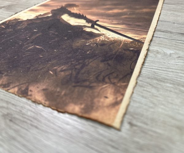Lámina Artística: El Juramento del Rey y el Ocaso del Destino - Ilustración Fanart en Papel Artesanal