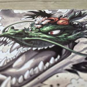 Lámina Artística: La Búsqueda de las Esferas Místicas - Ilustración Fanart en Papel Artesanal: imagen 3