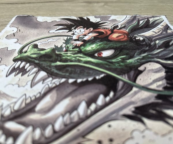 Lámina Artística: La Búsqueda de las Esferas Místicas - Ilustración Fanart en Papel Artesanal