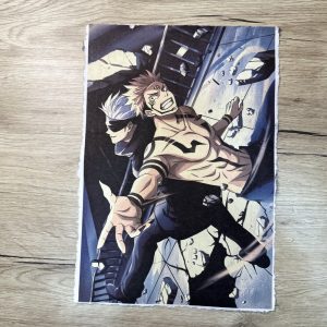 Lámina Artística: Choque de Poderes y el Vórtice de la Hechicería - Ilustración Fanart en Papel Artesanal