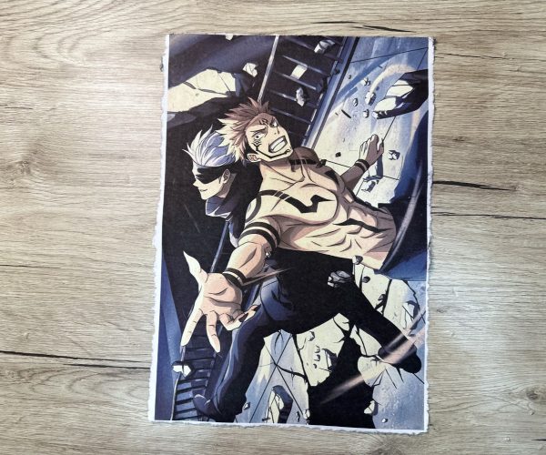 Lámina Artística: Choque de Poderes y el Vórtice de la Hechicería - Ilustración Fanart en Papel Artesanal