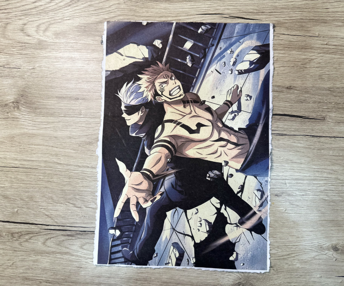 Lámina Artística: Choque de Poderes y el Vórtice de la Hechicería - Ilustración Fanart en Papel Artesanal: imagen 1