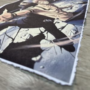 Lámina Artística: Choque de Poderes y el Vórtice de la Hechicería - Ilustración Fanart en Papel Artesanal: imagen 2