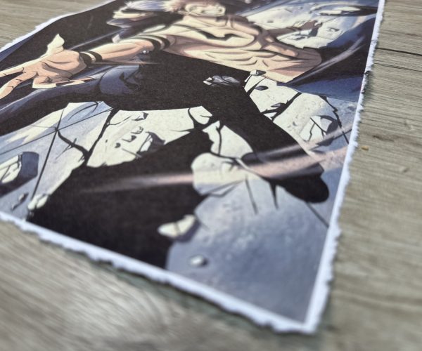 Lámina Artística: Choque de Poderes y el Vórtice de la Hechicería - Ilustración Fanart en Papel Artesanal