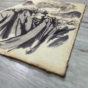 Lámina Artística: El Vacío y la Floración Mística - Ilustración Fanart en Papel Artesanal: imagen 2