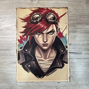Lámina Artística: El Puño de la Rebelión y la Fuerza de los Suburbios - Ilustración Fanart en Papel Artesanal