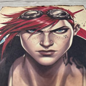 Lámina Artística: El Puño de la Rebelión y la Fuerza de los Suburbios - Ilustración Fanart en Papel Artesanal: imagen 3