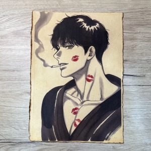 Lámina Artística: Magnetismo Moderno y Estilo Urbano - Ilustración Fanart en Papel Artesanal