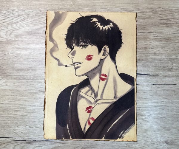 Lámina Artística: Magnetismo Moderno y Estilo Urbano - Ilustración Fanart en Papel Artesanal