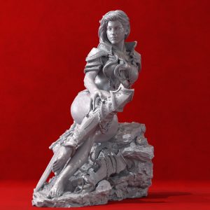 La Reina Guerrera . Espada y Brujería . Arte en Resina: imagen 8