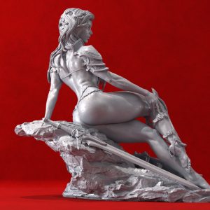 La Reina Guerrera . Espada y Brujería . Arte en Resina: imagen 9