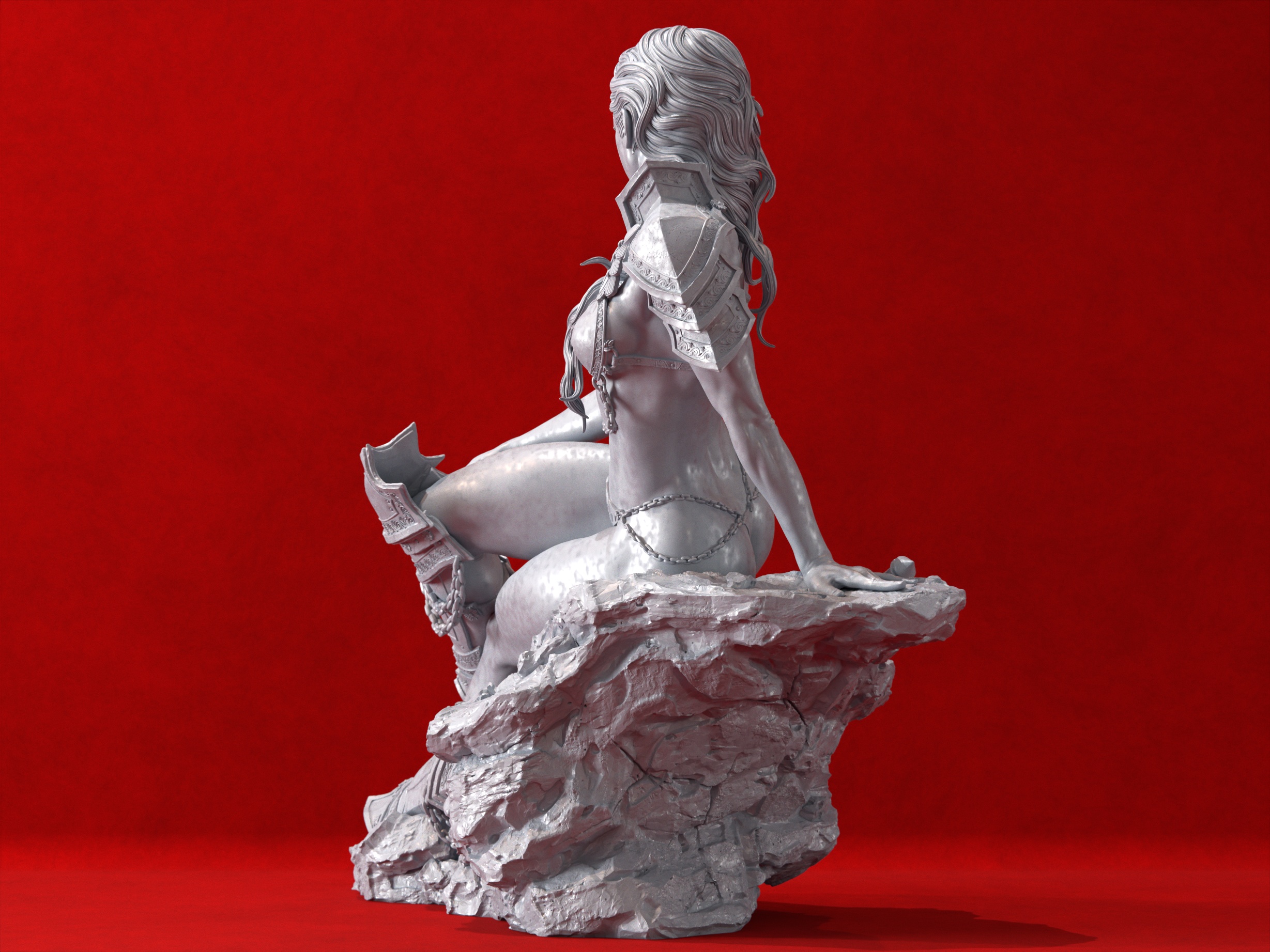 La Reina Guerrera . Espada y Brujería . Arte en Resina: imagen 10