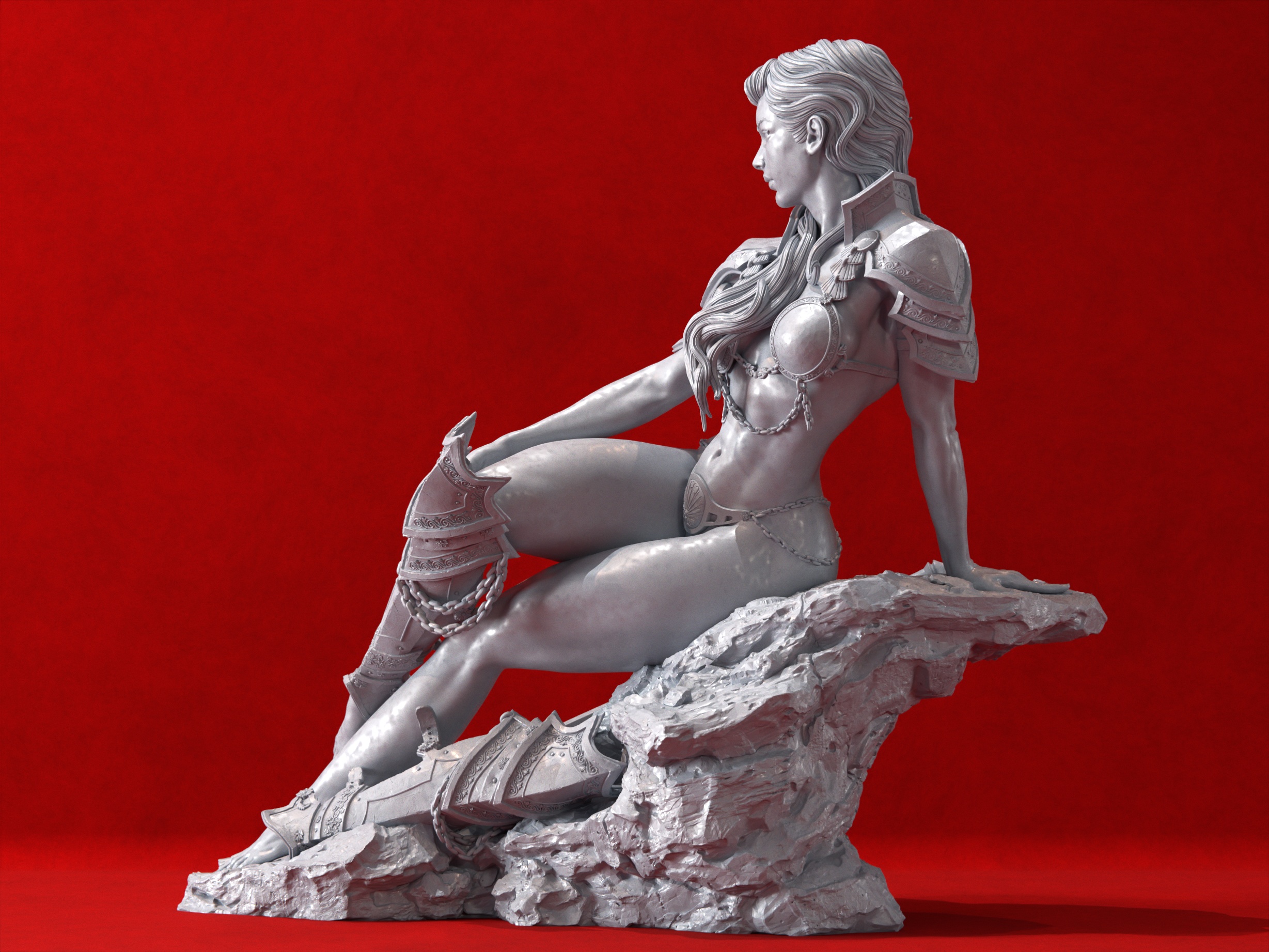 La Reina Guerrera . Espada y Brujería . Arte en Resina: imagen 11