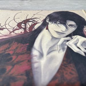 Lámina Artística: El Vals de la Penumbra y la Seducción Oscura - Ilustración Fanart en Papel Artesanal: imagen 3