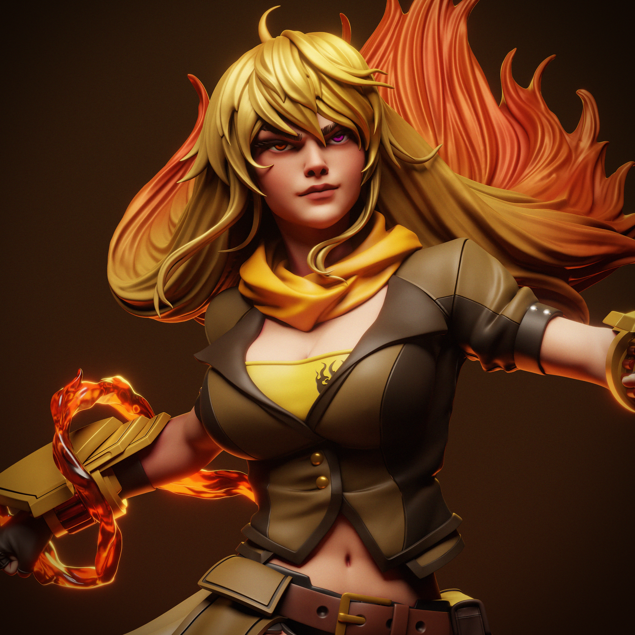 La Cazadora Ígnea . Animación, Acción y Combate: imagen 8