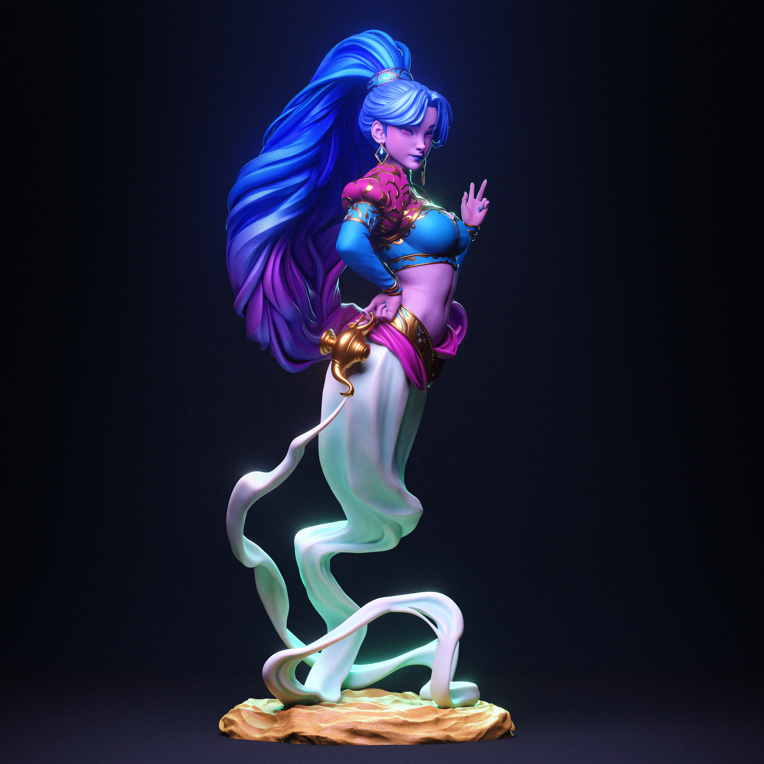 El Espíritu de la Lámpara . Fantasía y Mitología: imagen 8
