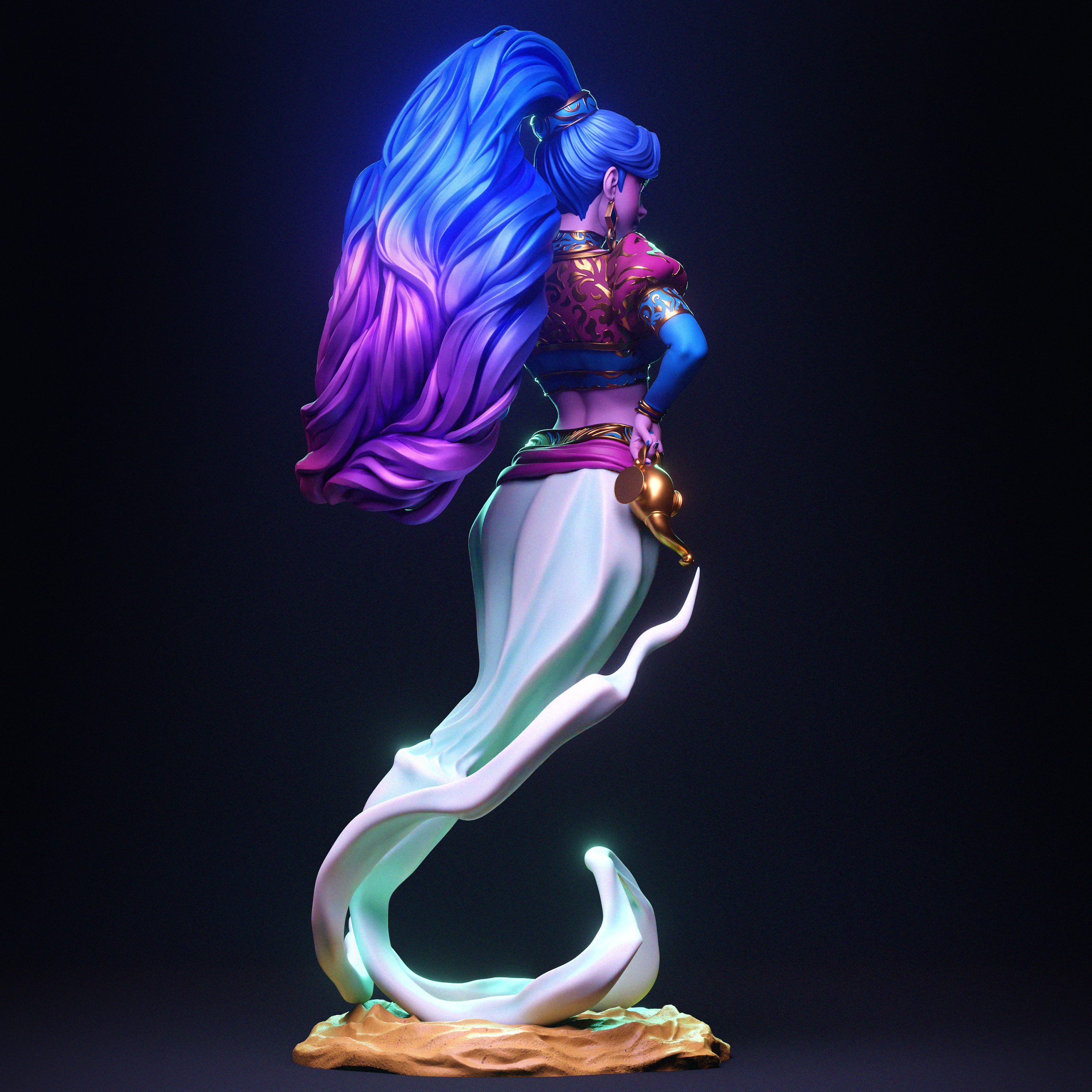 El Espíritu de la Lámpara . Fantasía y Mitología: imagen 7