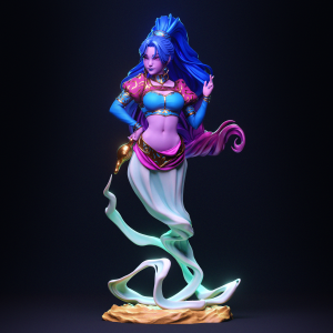 El Espíritu de la Lámpara . Fantasía y Mitología: imagen 3