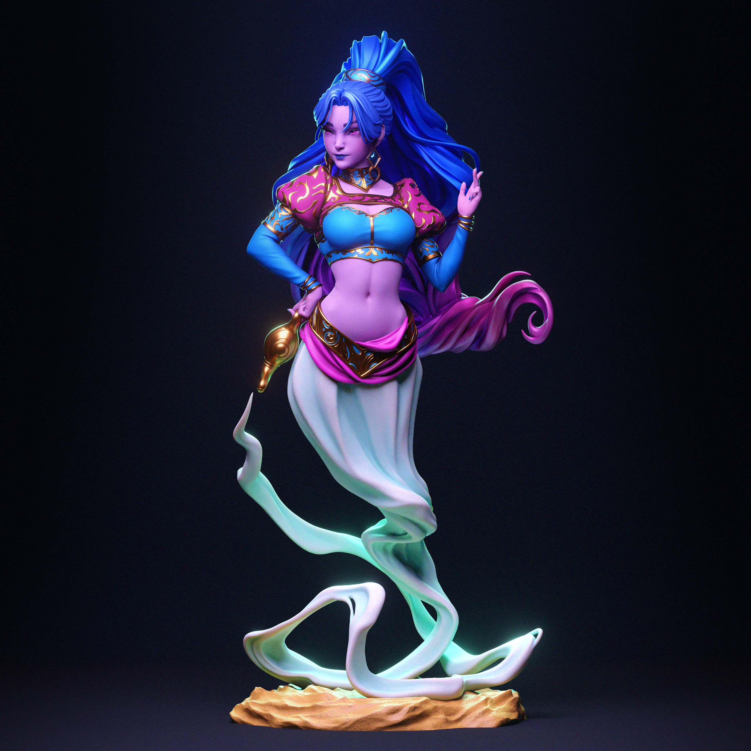 El Espíritu de la Lámpara . Fantasía y Mitología: imagen 3