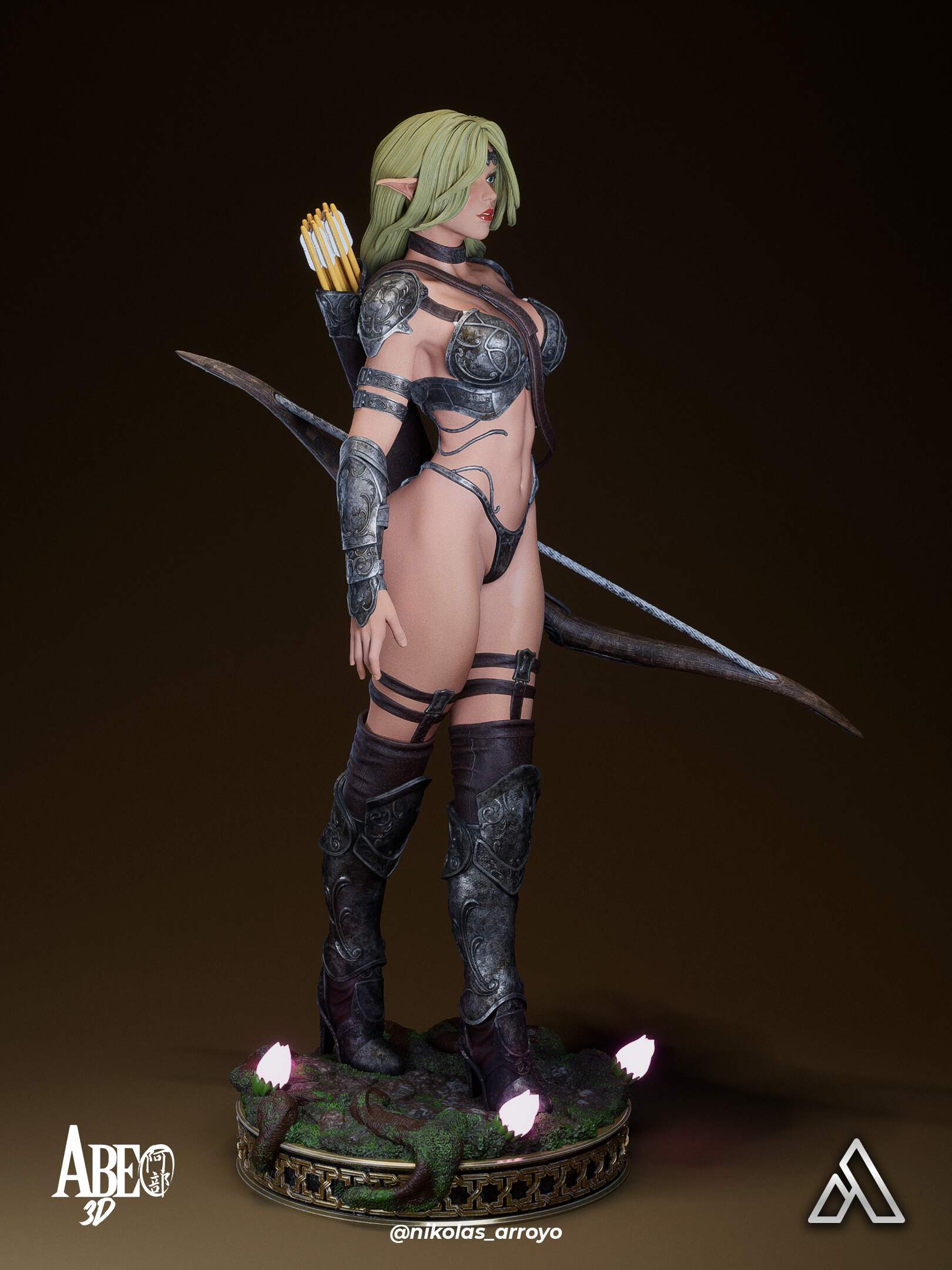 Elaria Shadowleaf, la Arquera Elfa de las Sombras . Fantasía y Juegos de Rol: imagen 12
