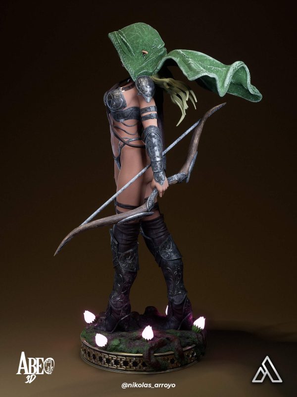 Elaria Shadowleaf, la Arquera Elfa de las Sombras . Fantasía y Juegos de Rol