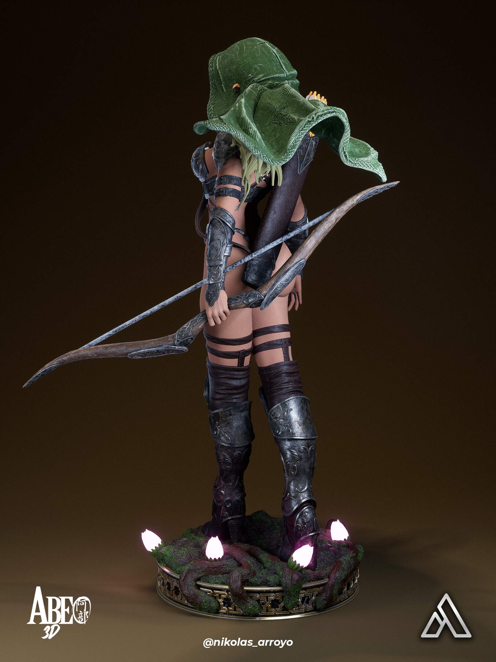 Elaria Shadowleaf, la Arquera Elfa de las Sombras . Fantasía y Juegos de Rol: imagen 5