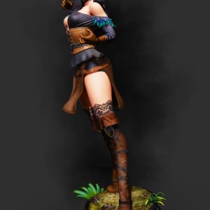 Hechicera de Vengerberg . Elegancia Sombría y Magia de Obsidiana