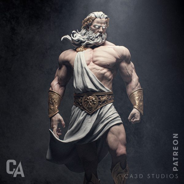 Zeus, Soberano del Olimpo . El Rayo y la Majestad Divina