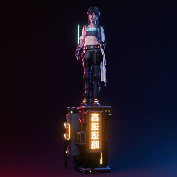 La Guerrera del Neón . Honor, Futuro y Tecnología
