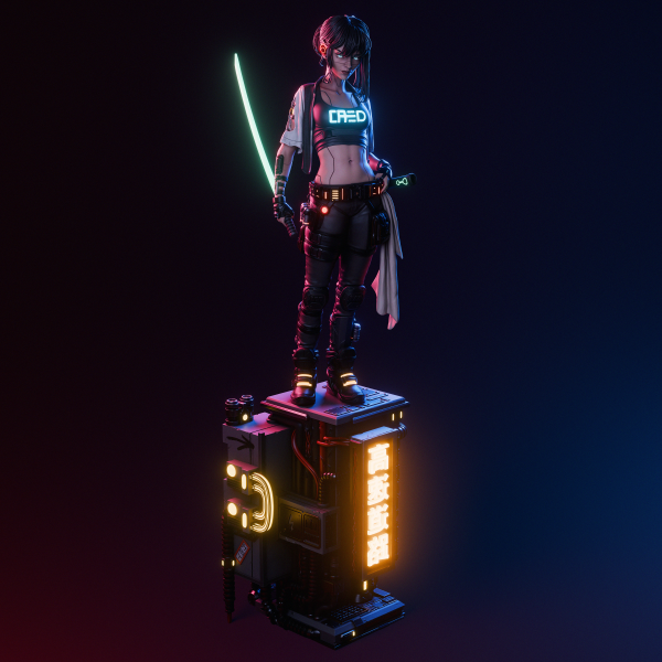 La Guerrera del Neón . Honor, Futuro y Tecnología