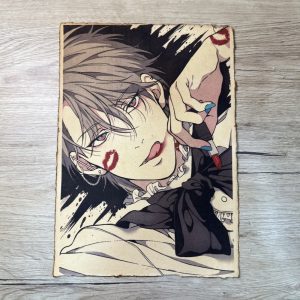 Lámina Artística: Atracción Rebelde y Contraste - Ilustración Fanart en Papel Artesanal