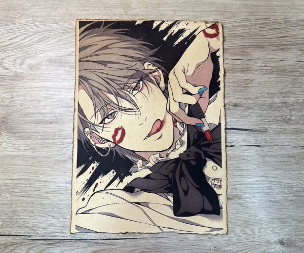 Lámina Artística: Atracción Rebelde y Contraste - Ilustración Fanart en Papel Artesanal